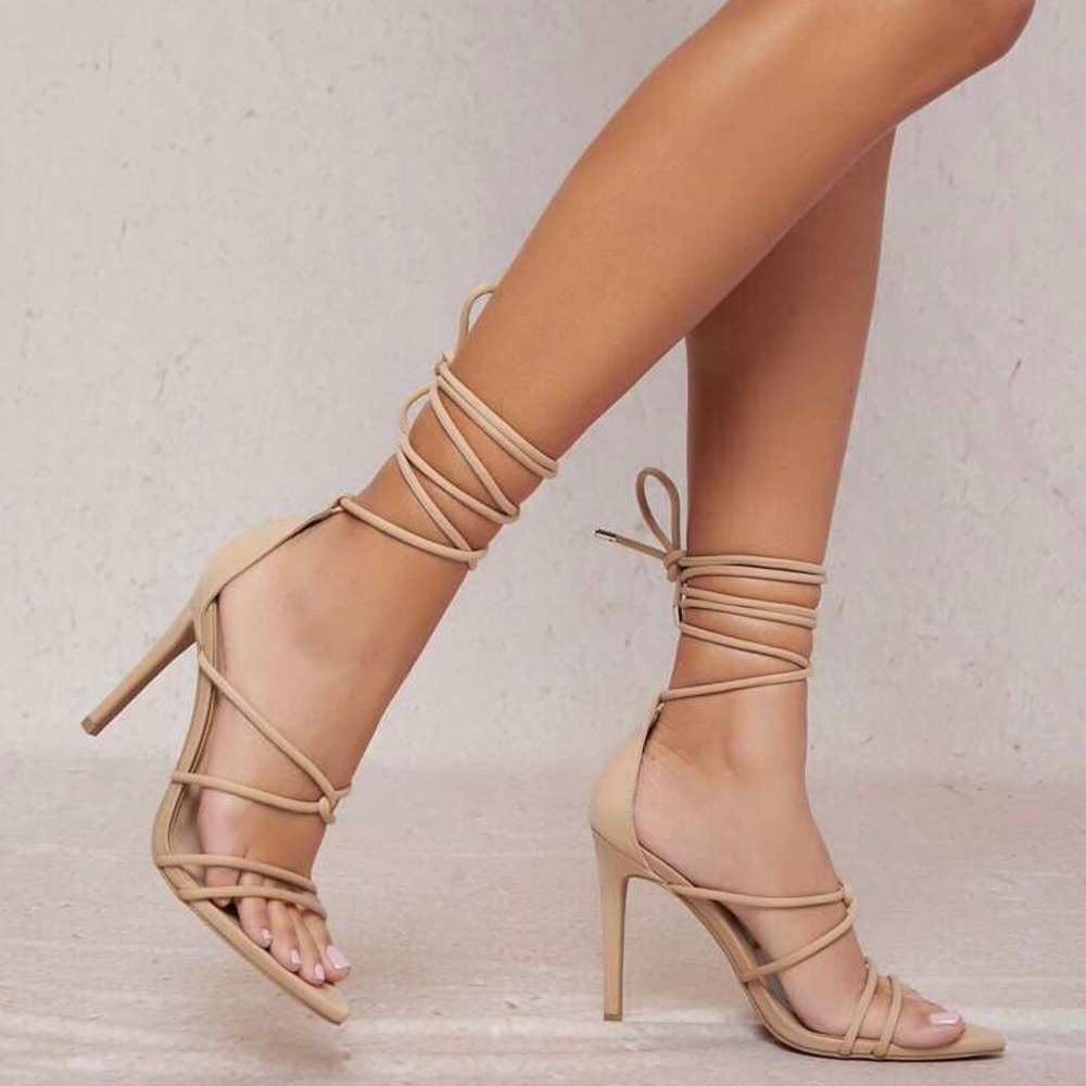 Cream Nude Heels Stilettos